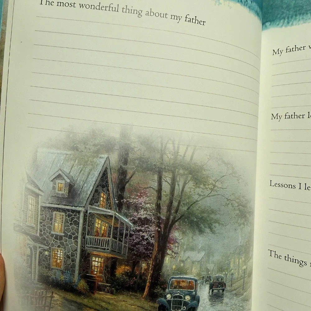 Vintage Thomas Kincade Grandmother’s Memories Journal (1999) Journaling Keepsake